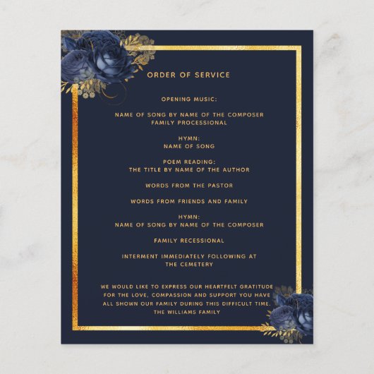 Blauw bloemengoudfotograafprogramma (Achterkant)