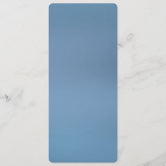 Blauw  Bloemenmenu Menu (Achterkant)