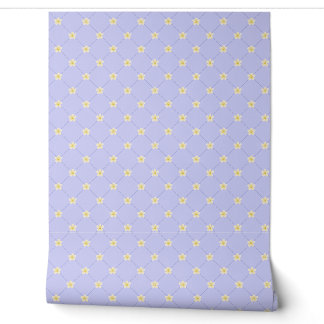 Blauw Bloemenveld Behang