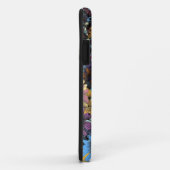 Blauw bloempatroon Case-Mate iPhone case (Achterkant/rechts)