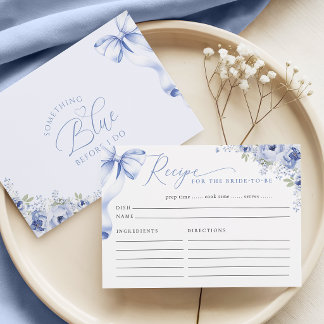 Blauw Bloemstuk Recept Bijlagekaart Informatiekaartje