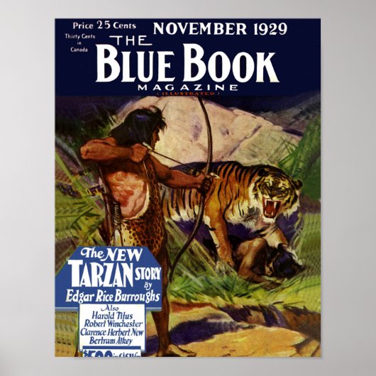 Blauw boek november 1929 poster (Voorkant)
