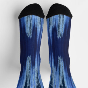 Blauw boho hippie tie dye Socks Sokken