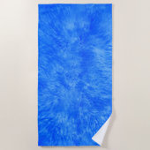 Blauw bont frenzy strandlaken (Voorkant)