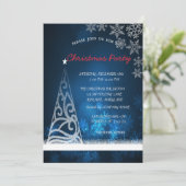 Blauw, boom, Confetti feestdag Kaart (Staand voorkant)