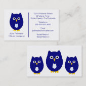 Blauw boomkontwerp visitekaartje (Voorkant / Achterkant)