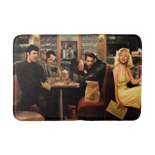 Blauw Bord 2 Badmat (Voorkant)