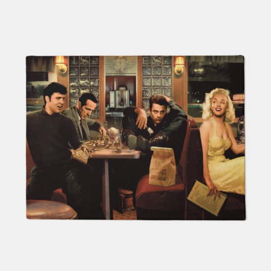 Blauw Bord 2 Deurmat (Voorkant)