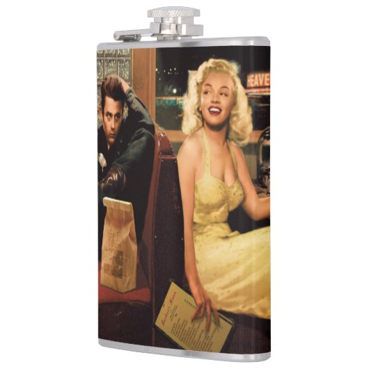 Blauw Bord 2 Heupfles (Links)