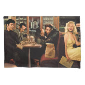 Blauw Bord 2 Kussensloop (Voorkant-Links)