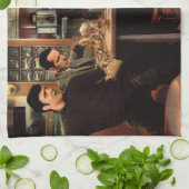 Blauw Bord 2 Theedoek (Gevouwen)