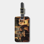 Blauw Bord Bagagelabel (Voorkant verticaal)