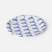 Blauw Bord Dolphin Paper (Gekanteld)