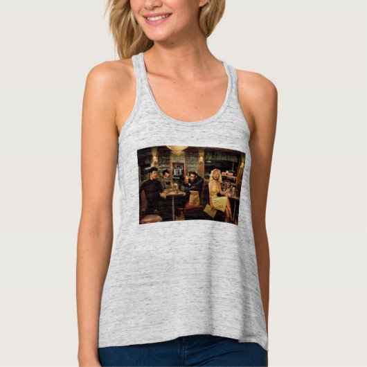 Blauw Bord Tanktop (Voorkant)