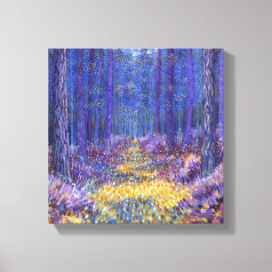 Blauw bos 2 2012 canvas afdruk