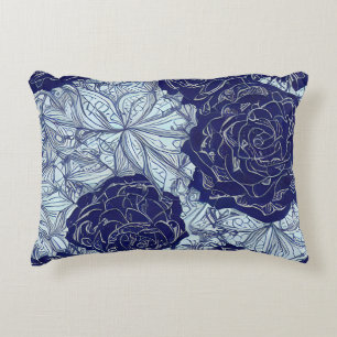 Blauw Botanics accent kussen