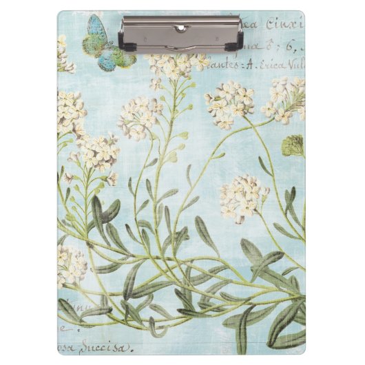 Blauw botanisch klembord (Voorkant)