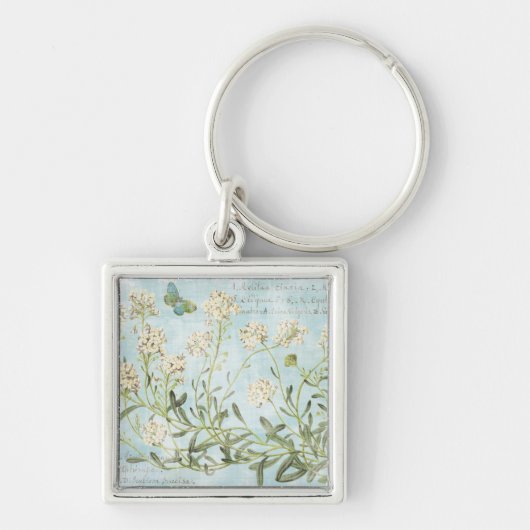 Blauw botanisch sleutelhanger (Voorkant)