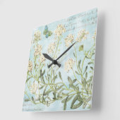 Blauw botanisch vierkante klok (Hoek)