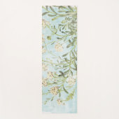 Blauw botanisch yogamat (Voorkant)