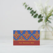 Blauw, Bourgogne, Goud Visitekaartje (Staand voorkant)