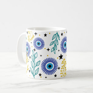 Blauw boze oog koffiemok
