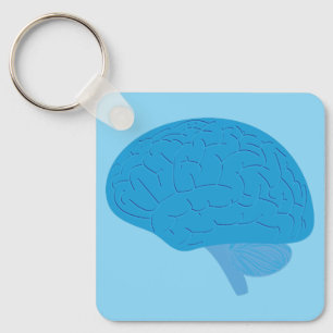 Blauw Brein Sleutelhanger