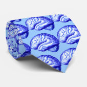 Blauw brein stropdas (Opgerold)