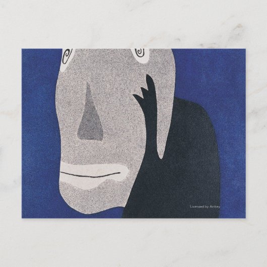 Blauw Briefkaart (Voorkant)