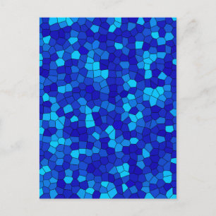 BLAUW BRIEFKAART