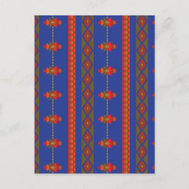 Blauw Briefkaart