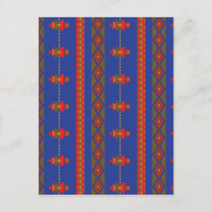 Blauw Briefkaart