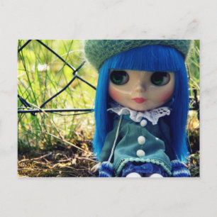Blauw Briefkaart