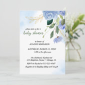 Blauw briefkaartje kaart (Staand voorkant)