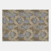 Blauw Bruin Bloemen William Morris Patterns Inpakpapier Vel (Voorkant 2)