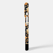 Blauw bruin ivoor herfstbladeren Case-Mate iPhone case (Achterkant / Links)