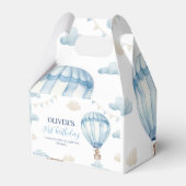 Blauw Bruin Teddy Bear Verjaardag Favoriet Box Bedankdoosjes (Achterkant)