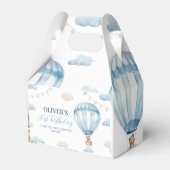 Blauw Bruin Teddy Bear Verjaardag Favoriet Box Bedankdoosjes (Voorkant Zijde)