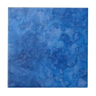 Blauw Bruisend Keramisch Tegeltje