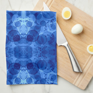 Blauw Bubbel Patroon Dekbed Theedoek