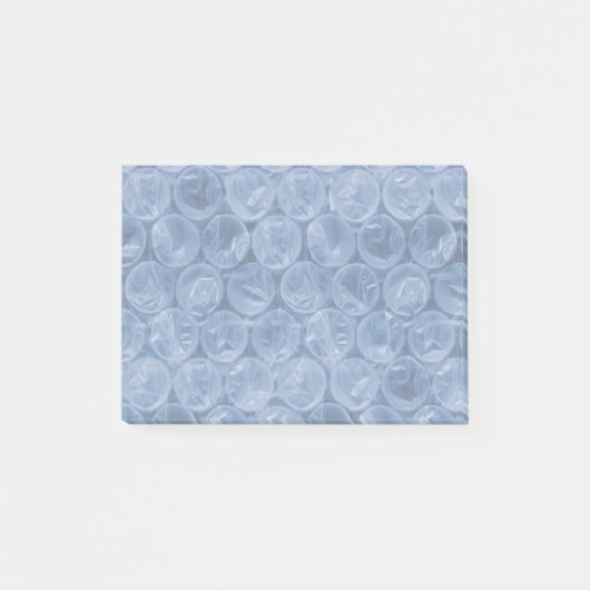 Blauw bubbelplastic post-it® notes (Voorkant)