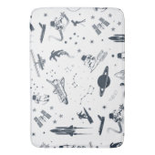 Blauw buitenruimte Zonnekraam Badmat (Voorkant Verticaal)