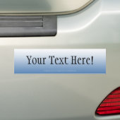 Blauw  bumpersticker (Op auto)