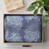 Blauw Cactus-weefselpapier Tissuepapier (Geschenk)