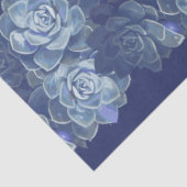 Blauw Cactus-weefselpapier Tissuepapier (Detail)