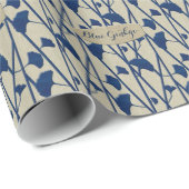 blauw cadeaupapier (Rol Hoek)