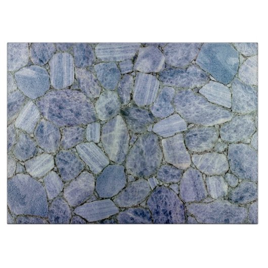 Blauw calciet snijplank (Voorkant)