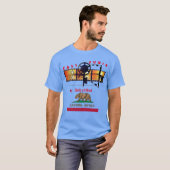 (Blauw) California Fun T-shirt (Voorkant volledig)