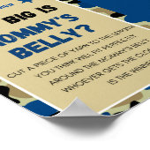 Blauw Camo Baby shower teken Poster (Hoek)