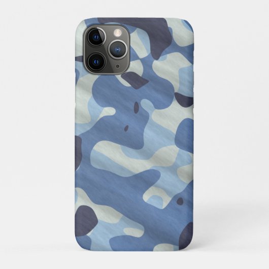 Blauw Camo Pattern Army Camouflage Man Modern Case-Mate iPhone Case (Achterkant)